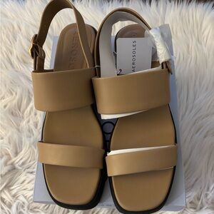 AEROSOLES Women's Brown Sandals